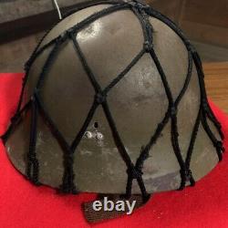 WWII Imperial Japanese Army Iron Helmet Antique Military Retro Used from Japan