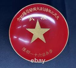 WWII Imperial Japanese Army Lacquer Sake Cup Set x5 China Campaign & Taisho Gift