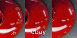 WWII Imperial Japanese Army Lacquer Sake Cup Set x5 China Campaign & Taisho Gift
