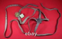 WWII Imperial Japanese Army Leather Horse Tack Set, Cherry Blossom Marked, Rare