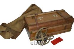 WWII Imperial Japanese Army Leather Trunk and Canteen Set Rare Collectible