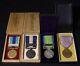 Wwii Imperial Japanese Army Medal Set 4 Rare Military Decorations Boxed