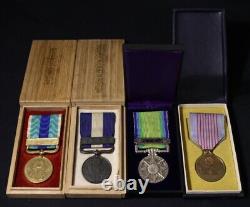 WWII Imperial Japanese Army Medal Set 4 Rare Military Decorations Boxed