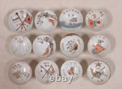 WWII Imperial Japanese Army Military Sake Cups Set x37 / China Incident
