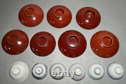 WWII Imperial Japanese Army Navy Sake Cup Set x13 / Commemorative, Discharge