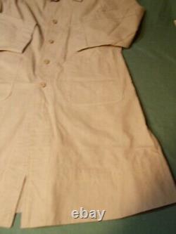 WWII Imperial Japanese Army/Navy Tropical Jacket, Unusual Open Pockets, Poncho