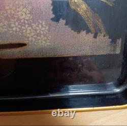 WWII Imperial Japanese Army North China Victory Tray Lacquerware Campaign