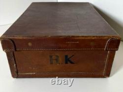 WWII Imperial Japanese Army Officer Personal Leather Briefcase Monogrammed