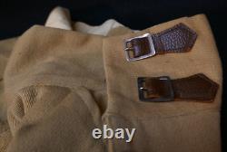 WWII Imperial Japanese Army Officers Riding Breeches Wartime Tailored, Leather