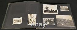 WWII Imperial Japanese Army Photo Album 114 Photographs Swords Equipment Plane