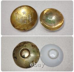 WWII Imperial Japanese Army Sake Cups Set Taiwan Qingdao Regiment Commemorative