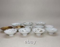 WWII Imperial Japanese Army Sake Cups Set Taiwan Qingdao Regiment Commemorative