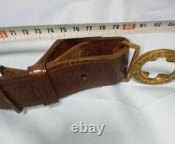WWII Imperial Japanese Army Standard Bearer Leather Belt Authentic