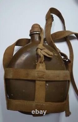 WWII Imperial Japanese Army water bottle antique Military Retro Used from Japan