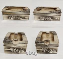 WWII Imperial Japanese Civil Defense Commemorative Smoking Set Ashtray, Case