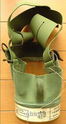 WWII Imperial Japanese Civilian Gas Mask Type 17 Air Raid Defense 1944 with Case