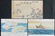 Wwii Imperial Japanese Destroyer Hagikaze Launch Postcards 1940 Midway Veteran