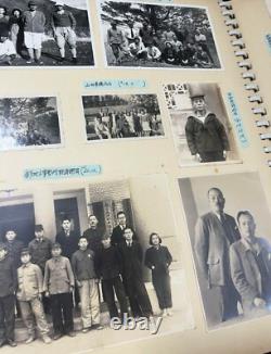 WWII Imperial Japanese Manchuria Settler Photo Album with Navy Soldier & Farm Life