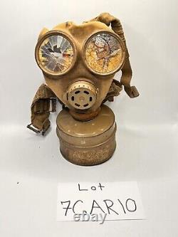 WWII Imperial Japanese Military Gas Mask 1940s Original With Canister