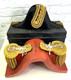 Wwii Imperial Japanese Naval Officers Boxed Dress Hat & Epaulettes