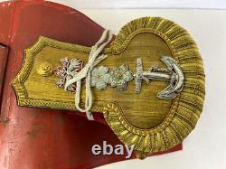 WWII Imperial Japanese Naval Officers Boxed Dress Hat & Epaulettes