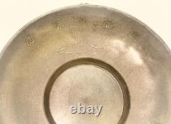 WWII Imperial Japanese Navy 1930 Fleet Review Pewter Dish / Battleship