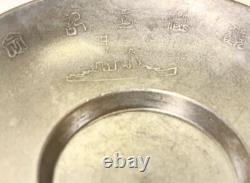 WWII Imperial Japanese Navy 1930 Fleet Review Pewter Dish / Battleship