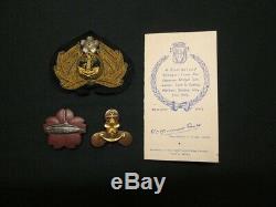 WWII Imperial Japanese Navy Badge Collection