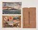 Wwii Imperial Japanese Navy Battleship-carrier Hybrid Ise Launch Postcards 1916