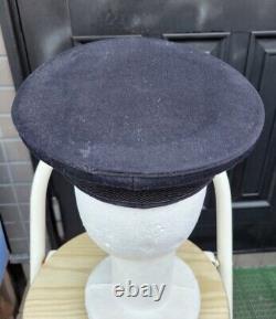 WWII Imperial Japanese Navy Custom Officer's Hat, Red Lining, Embroidered Name