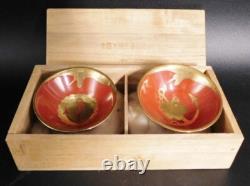 WWII Imperial Japanese Navy Destroyer Hamakaze Launch Sake Cups Set / Anchor