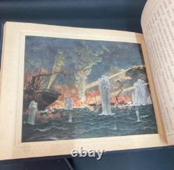 WWII Imperial Japanese Navy Hall Mural History Book 1941 War Art Propaganda RARE