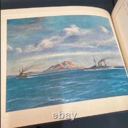 WWII Imperial Japanese Navy Hall Mural History Book 1941 War Art Propaganda RARE