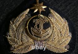 WWII Imperial Japanese Navy Merchant Marine Officers Service Visor Hat Cockade