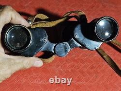 WWII Imperial Japanese Navy Military Binoculars Orion made by Nikko Nikon WORK