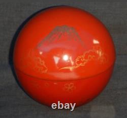 WWII Imperial Japanese Navy Mizuho Aircraft Carrier Launch Commemorative Lacquer