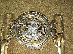 WWII Imperial Japanese Navy Officer Sword Belt Buckle