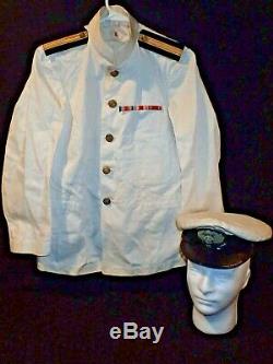 WWII Imperial Japanese Navy Pilots Tropical White Uniform & Hat Oroko Aerodome