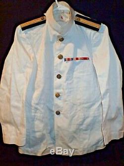 WWII Imperial Japanese Navy Pilots Tropical White Uniform & Hat Oroko Aerodome