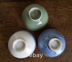WWII Imperial Japanese Navy Sake Cup Set Anchor Rising Sun with Sailor Photo