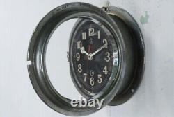 WWII Imperial Japanese Navy Ship Clock Seikosha Brass Antique Vintage Military