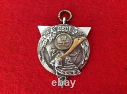 WWII Imperial Japanese Navy Signal School Grad Medal 1941 withCase Antique