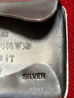 WWII Imperial Japanese Navy Silver Buckle Naval Grand Maneuvers Commemorative
