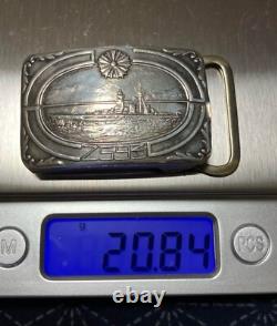 WWII Imperial Japanese Navy Silver Buckle Naval Grand Maneuvers Commemorative