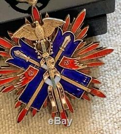 WWII Imperial Japanese Order of the Golden Kite 4th Or 5th Class Silver Medal