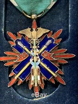 WWII Imperial Japanese Order of the Golden Kite 5th Class Silver Medal