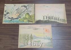 WWII Imperial Japanese Propaganda Picture Story 1944 Paratrooper Tale 20 Cards