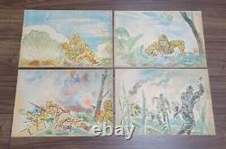 WWII Imperial Japanese Propaganda Picture Story 1944 Paratrooper Tale 20 Cards