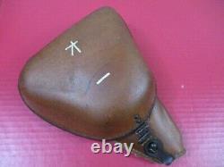 WWII Japanese Army Rubberized Canvas Holster Type 14 Nambu Pistol XLNT RARE #3