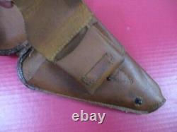 WWII Japanese Army Rubberized Canvas Holster Type 14 Nambu Pistol XLNT RARE #3